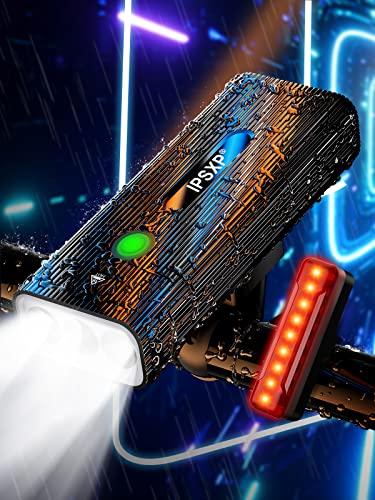 2023 Nuovo IPSXP 5000 Lumens Luci Bicicletta LEDCapacita 5200 mAh Oltre 14 Ore di AutonomiaIPX6 ImpermeabileAnteriore e Posteriore Ricaricabili USBFunzione Power Bank5 Modalita di Luce 0 2023 Nuovo IPSXP 5000 Lumens Luci Bicicletta LED,Capacità 5200 mAh & Oltre 14 Ore di Autonomia,IPX6 Impermeabile,Anteriore e Posteriore Ricaricabili USB,Funzione Power Bank,5 Modalità di Luce