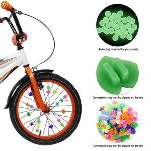 210 pezzi colorati raggi per bicicletta accessori per bambini, perline per raggi per bicicletta per bambini, con raggi riflettenti, decorazioni per raggi di bicicletta, per ragazze e ragazzi 10 210 pezzi colorati raggi per bicicletta accessori per bambini, perline per raggi per bicicletta per bambini, con raggi riflettenti, decorazioni per raggi di bicicletta, per ragazze e ragazzi - immagine 3