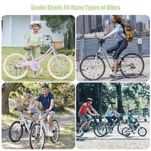 210 pezzi colorati raggi per bicicletta accessori per bambini, perline per raggi per bicicletta per bambini, con raggi riflettenti, decorazioni per raggi di bicicletta, per ragazze e ragazzi 15 210 pezzi colorati raggi per bicicletta accessori per bambini, perline per raggi per bicicletta per bambini, con raggi riflettenti, decorazioni per raggi di bicicletta, per ragazze e ragazzi - immagine 8