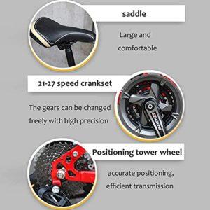 26 pollici mountain bike fat wheel 21 velocità bicicletta telaio in ferro doppia sospensione completa con freno a disco (arancione) 12 26 pollici mountain bike fat wheel 21 velocità bicicletta telaio in ferro doppia sospensione completa con freno a disco (arancione) - immagine 7