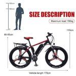 AKEZ Bicicletta elettrica da 26 pollici e da uomo 36V batteria al litio rimovibile bicicletta elettrica da corsa e bike per ciclismo allaperto blu 0 2 AKEZ Bicicletta elettrica da 26 pollici e da uomo 36V batteria al litio rimovibile, bicicletta elettrica da corsa, e-bike per ciclismo all'aperto (blu)