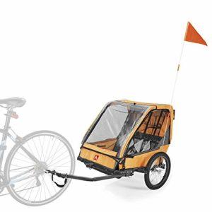 Allen Sports ES2-O - Rimorchio per bicicletta per 2 bambini, multifunzione, per ciclismo e passeggiate - immagine 3