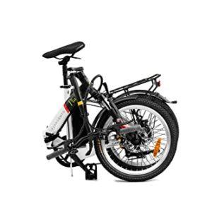 Argento Piuma Foldable E-bike, Ruote 20", Autonomia Max 70 km, Motore 250W, Batteria 374W, Cambio Shimano 7 Rapporti, Peso Max Supportato 100 kg, Ar-bi-220003 - immagine 3