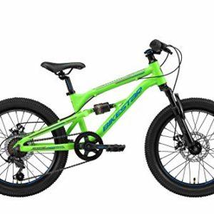 BIKESTAR MTB Mountain Bike Sospensione Completa Alluminio per Bambini 6 Anni | Bicicletta 20 Pollici 7 velocità Shimano, Freni a Disco | Verde 8 BIKESTAR MTB Mountain Bike Sospensione Completa Alluminio per Bambini 6 Anni | Bicicletta 20 Pollici 7 velocità Shimano, Freni a Disco | Verde - immagine 3