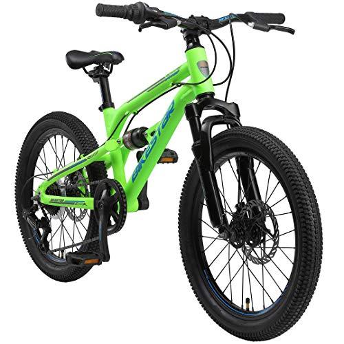 BIKESTAR MTB Mountain Bike Sospensione Completa Alluminio per Bambini 6 Anni Bicicletta 20 Pollici 7 velocita Shimano Freni a Disco Verde 0 BIKESTAR MTB Mountain Bike Sospensione Completa Alluminio per Bambini 6 Anni | Bicicletta 20 Pollici 7 velocità Shimano, Freni a Disco | Verde