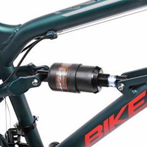 BIKESTAR MTB Mountain Bike Sospensione Completa in Alluminio, Freni a Disco, 26" | Bicicletta MTB Telaio 16" Cambio Shimano a 21 velocità | Verde - immagine 8