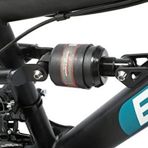 BIKESTAR MTB Mountain bike sospensione completa per bambini 8 anni | Bicicletta 24 pollici 21 velocità Shimano, freni a disco | Nero - immagine 5