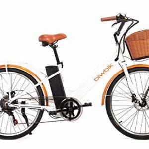 BIWBIK, bicicletta elettrica, mod. GANTE, con batteria agli ioni di litio, 36 V, 12 Ah, Gante white HD