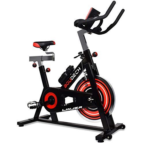 BOUDECH LINJER 1800 Cyclette da Corsa Professionale con volano da 18Kg con cardiofrequenzimetro e Software di monitoraggio Cyclette da Fitness Whirling Bike Professional Running Bike 0 BOUDECH LINJER 1800 Cyclette da Corsa Professionale con volano da 18Kg con cardiofrequenzimetro e Software di monitoraggio Cyclette da Fitness Whirling Bike Professional Running Bike