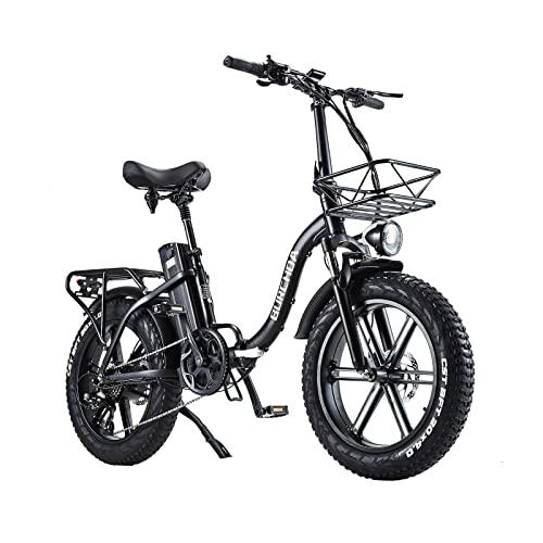 BURCHDA Bici elettriche per adulti R8S 20 4 Fat Tire pieghevole Mountain bike elettrica 48 V 20 Ah batteria rimovibile display LCD 8 velocita 0 BURCHDA Bici elettriche per adulti, R8S 20 "* 4" Fat Tire pieghevole Mountain bike elettrica, 48 V 20 Ah batteria rimovibile, display LCD, 8 velocità