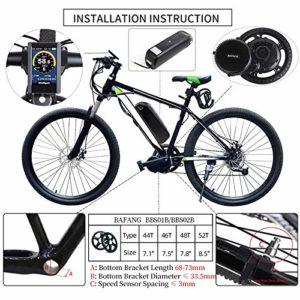 Bafang Kit di conversione 48V 750W Mid Drive Kit Bicicletta elettrica Mid Motor Kit E-Bike per Adulti Ciclismo per Bici da Strada Mountain Bike - immagine 4