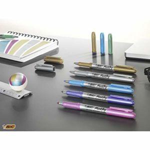 Bic Pink&Purple, Set Con Astuccio, 2 Penne A Sfera, 1 Penna Gel Cancellabile, 1 Pennarello Punta Fine, 2 Matite Grafite, 3 Pennarelli Indelebili, Kit Scrittura, Idea Regalo, 10 Unità, Multicolore - immagine 5