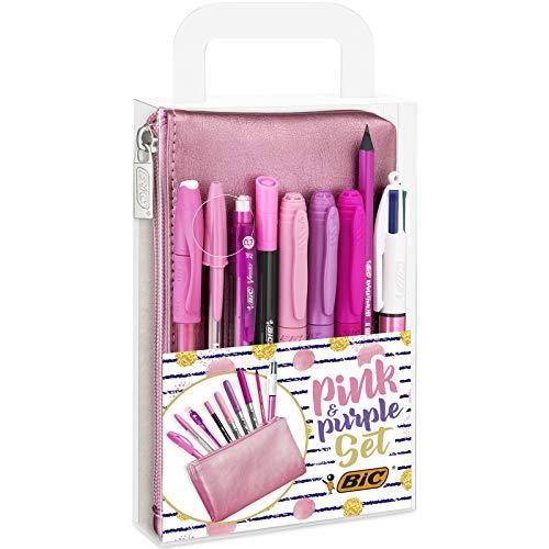 Bic PinkPurple Set Con Astuccio 2 Penne A Sfera 1 Penna Gel Cancellabile 1 Pennarello Punta Fine 2 Matite Grafite 3 Pennarelli Indelebili Kit Scrittura Idea Regalo 10 Unita Multicolore 0 Bic Pink&Purple, Set Con Astuccio, 2 Penne A Sfera, 1 Penna Gel Cancellabile, 1 Pennarello Punta Fine, 2 Matite Grafite, 3 Pennarelli Indelebili, Kit Scrittura, Idea Regalo, 10 Unità, Multicolore