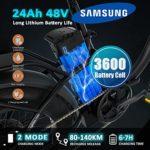 Bici Elettrica Pieghevole 20 Pollici Fat Ebike con Samsung Batteria al Litio 48V24Ah Hydraulic Disc Brake Specchietto Retrovisore Max 140Km Gomme Fat da 40 Motore potente 80Nm A 0 0 Bici Elettrica Pieghevole 20 Pollici, Fat Ebike con Samsung Batteria al Litio 48V/24Ah, Hydraulic Disc Brake, Specchietto Retrovisore, Max 140Km, Gomme Fat da 4.0”, Motore potente 80N.m (A)