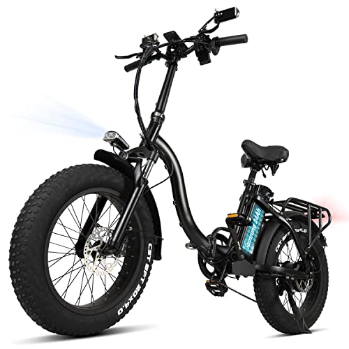 Bici Elettrica Pieghevole 20 Pollici Fat Ebike con Samsung Batteria al Litio 48V24Ah Hydraulic Disc Brake Specchietto Retrovisore Max 140Km Gomme Fat da 40 Motore potente 80Nm A 0 Bici Elettrica Pieghevole 20 Pollici, Fat Ebike con Samsung Batteria al Litio 48V/24Ah, Hydraulic Disc Brake, Specchietto Retrovisore, Max 140Km, Gomme Fat da 4.0”, Motore potente 80N.m (A)