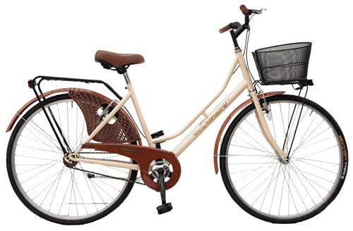 Bicicletta Donna da Passeggio Olanda Misura 26 Bici da citta Vintage retro con Cestino Beige 0 Prodotti