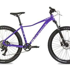 Bicicletta da montagna Eastern Bikes Alpaka 27,5" leggera, a 9 velocità, con freni a disco idraulici e forcella con sospensioni, disponibile in 3 taglie telaio. (17", Viola) - immagine 4