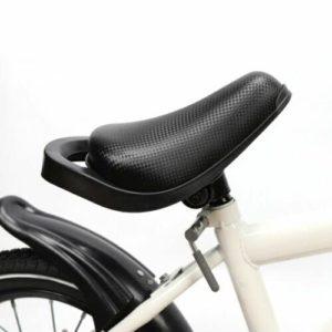 Biggittig Bicicletta per bambini da 14 pollici, con ruote di supporto, ruote di supporto, per ragazze, ragazzi, con ruote di supporto, pneumatici ad aria con freni, pedali (bianco) - immagine 8