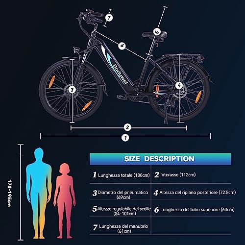 Bodywel-A275-275-Bicicletta-Elettrica-da-Citta-Bici-Elettrica-con-Pedalata-Assistita-250W-City-E-bike-Unisex-Adulto-Batteria-Rimovibile-36V-15Ah-SHIMANO-7-velocita-Donna-Uom-0-3