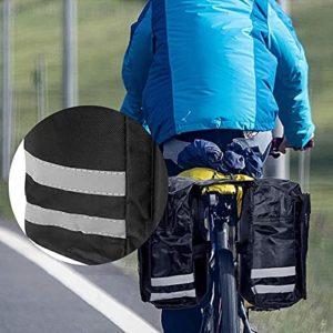Borsa per Bicicletta, Borse Bici Posteriore, Borsa Portapacchi Bici, Borsa Bici Doppia, Borsa Bicicletta Impermeabile, per Porta Pacchi Della Bici, Bicicletta Ciclismo MTB Bici Corsa Outdoor, Nero 14 Borsa per Bicicletta, Borse Bici Posteriore, Borsa Portapacchi Bici, Borsa Bici Doppia, Borsa Bicicletta Impermeabile, per Porta Pacchi Della Bici, Bicicletta Ciclismo MTB Bici Corsa Outdoor, Nero - immagine 7