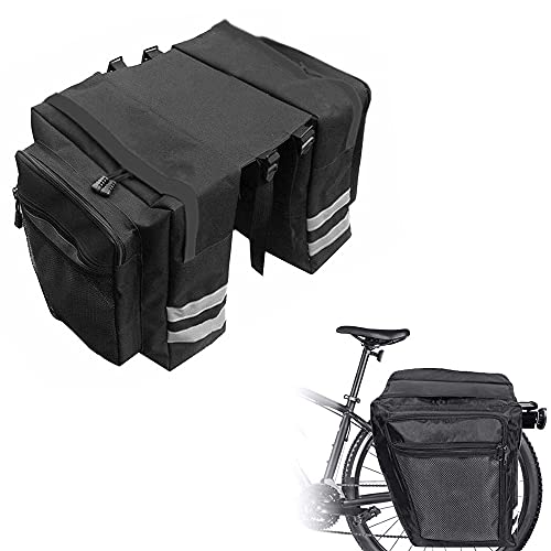 Borsa per Bicicletta Borse Bici Posteriore Borsa Portapacchi Bici Borsa Bici Doppia Borsa Bicicletta Impermeabile per Porta Pacchi Della Bici Bicicletta Ciclismo MTB Bici Corsa Outdoor Nero 0 Prodotti