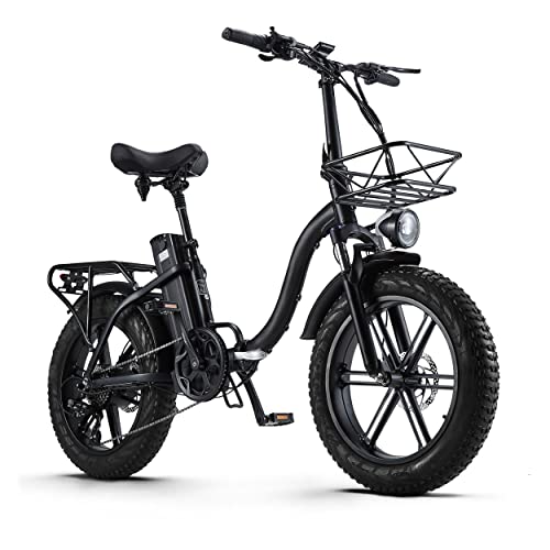 CEAYA Bici elettriche Pieghevole 20 Bicicletta Elettrica Uomo Donna Fat Bike Ebike Pedalata AssistitaBatteria 48V20Ah Freno a disco idraulicoShimano 8 VelocitaCarico 150KG Nero 0 CEAYA Bici elettriche Pieghevole 20'' Bicicletta Elettrica Uomo Donna Fat Bike Ebike Pedalata Assistita/Batteria 48V20Ah / Freno a disco idraulico/Shimano 8 Velocità/Carico 150KG, Nero