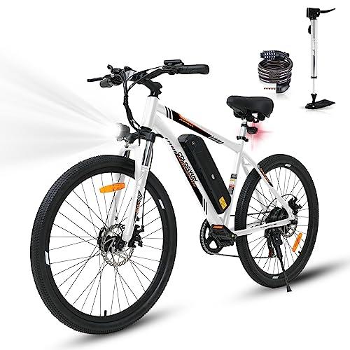 COLORWAY Bici Elettrica per Adulti 26 Mountain Bike Bicicletta Elettrica Commute E bike con Batteria rimovibile 36V 15Ah Display LCD Doppio Freno a Disco ebike Bianco Arancio 0 COLORWAY Bici Elettrica per Adulti, 26'' Mountain Bike, Bicicletta Elettrica Commute E-bike con Batteria rimovibile 36V 15Ah, Display LCD, Doppio Freno a Disco ebike, Bianco Arancio