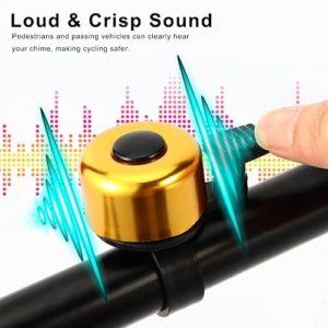 Campanello Bici, 6 Pezzi Campanello per Bicicletta per Adulto Bambino, Bici Accessori per Bici Bambini, Bici da Strada, Mountain Bike (5 Colori) - immagine 4