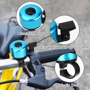 Campanello Bici, 6 Pezzi Campanello per Bicicletta per Adulto Bambino, Bici Accessori per Bici Bambini, Bici da Strada, Mountain Bike (5 Colori) - immagine 5
