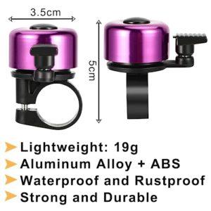 Campanello Bici, 6 Pezzi Campanello per Bicicletta per Adulto Bambino, Bici Accessori per Bici Bambini, Bici da Strada, Mountain Bike (5 Colori) - immagine 6