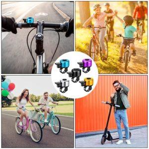 Campanello Bici, 6 Pezzi Campanello per Bicicletta per Adulto Bambino, Bici Accessori per Bici Bambini, Bici da Strada, Mountain Bike (5 Colori) - immagine 8