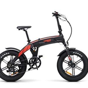 DUCATI Scrambler E-Bike SCR-E GT, Foldable, Ruote Fat 20" x4, Freni Idraulici, Autonomia Fino a 90 km, Full Sospensione, Motore 250W, Batteria Integrata 614W, Du-bi-220003