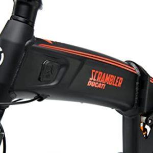 DUCATI Scrambler E-Bike SCR-E GT, Foldable, Ruote Fat 20" x4, Freni Idraulici, Autonomia Fino a 90 km, Full Sospensione, Motore 250W, Batteria Integrata 614W, Du-bi-220003 - immagine 7