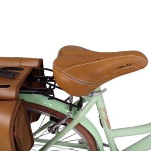 Daytona Bicicletta da donna bici da città city bike da passeggio 28'' con cambio vintage retro' cesto vimini borse laterali (verde),46 cm - immagine 5