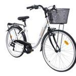 Denver Discovery City Bicicletta Donna Con campanello e cestino sul davanti Bianco White Dimensioni della ruota 26 Pollici 0 0 Denver Discovery City Bicicletta Donna, Con campanello e cestino sul davanti, Bianco (White), Dimensioni della ruota 26 Pollici