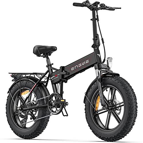 ENGWE Bicicletta Elettrica Pieghevole Adulti Ruote Grasse da 2040 per Ogni Terreno MTB Spiaggia Neve 7 Velocita Batteria Rimovibile al Litio da 48V 13AHNero EP 2PRO 0 Prodotti