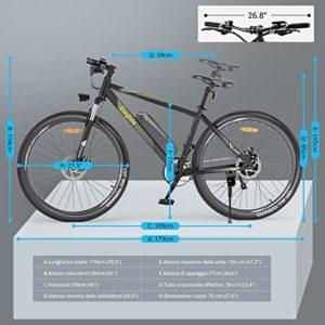 Eleglide Bici Elettrica M1 Plus, Bicicletta Elettrica 27,5", Mountain Bike Elettrica, mtb elettrica Batteria Rimovibile 12,5 Ah, 21 Velocità, bicicletta elettrica pedalata assistita - immagine 7