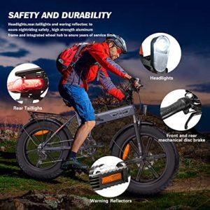 Fafrees EP-2PRO [Ufficiale] E-Bike Fatbike Fat Tire Mountain Bike 20 pollici E Bike Grasso 48 V/13 AH Pieghevole Ebikes 150 kg Bicicletta elettrica Mountain Pedelec per uomo e donna - immagine 5