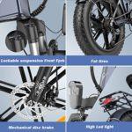 Fafrees EP 2PRO Ufficiale E Bike Fatbike Fat Tire Mountain Bike 20 pollici E Bike Grasso 48 V13 AH Pieghevole Ebikes 150 kg Bicicletta elettrica Mountain Pedelec per uomo e donna 0 4 Fafrees EP-2PRO [Ufficiale] E-Bike Fatbike Fat Tire Mountain Bike 20 pollici E Bike Grasso 48 V/13 AH Pieghevole Ebikes 150 kg Bicicletta elettrica Mountain Pedelec per uomo e donna
