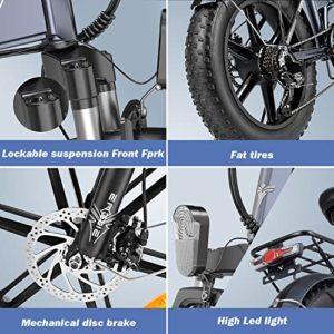 Fafrees EP-2PRO [Ufficiale] E-Bike Fatbike Fat Tire Mountain Bike 20 pollici E Bike Grasso 48 V/13 AH Pieghevole Ebikes 150 kg Bicicletta elettrica Mountain Pedelec per uomo e donna - immagine 7