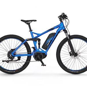 Biciclette e accessori con spedizione gratuita, ciclismo 17 Fischer Mountain Montis Em 1862, Bicicletta elettrica per Uomo e Donna | RH Motore Medio 80 NM | Batteria 48 V E-Bike | MTB, Blu Opaco, Rahmenhöhe 48 cm