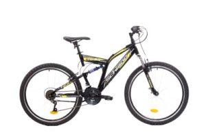 Biciclette e accessori con spedizione gratuita, ciclismo 48 Flli Schiano Bull 26 MTB Bici Biammortizzata Unisex Adulto Nero Giallo 0 Biciclette e accessori con spedizione gratuita, ciclismo