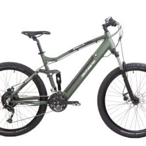 F.lli Schiano E-Fully 27.5" Mountain Bike Elettrica con Motore da 250W e Batteria al Litio rimovibile integrata nel telaio, Velocità Shimano, Display LCD, colore Dark Khaki, doppia sospensione 8 F.lli Schiano E-Fully 27.5" Mountain Bike Elettrica con Motore da 250W e Batteria al Litio rimovibile integrata nel telaio, Velocità Shimano, Display LCD, colore Dark Khaki, doppia sospensione - immagine 1