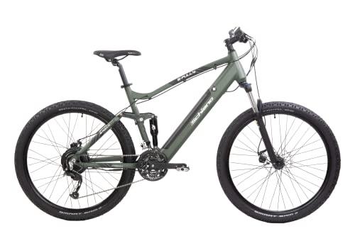 Flli Schiano E Fully 275 Mountain Bike Elettrica con Motore da 250W e Batteria al Litio rimovibile integrata nel telaio Velocita Shimano Display LCD colore Dark Khaki doppia sospensione 0 F.lli Schiano E-Fully 27.5" Mountain Bike Elettrica con Motore da 250W e Batteria al Litio rimovibile integrata nel telaio, Velocità Shimano, Display LCD, colore Dark Khaki, doppia sospensione