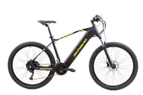 Flli Schiano E Jupiter 275 E Bike Mountain Bike Elettrica con Motore 250W e Batteria al Litio 36V 14Ah estraibile con Shimano 27 Velocita Colore Nero Giallo Display LCD 0 Prodotti