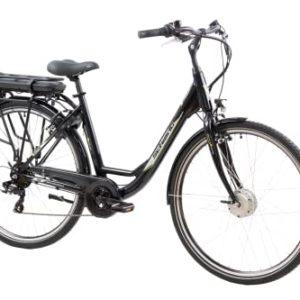 F.lli Schiano E- Moon 28'' Bicicletta Elettrica da Città, Bici Elettrica con Pedalata Assistita 250W, City E-bike Unisex Adulto, Batteria Rimovibile 36V 13Ah, SHIMANO 7 velocità, Donna Uomo, Nero - immagine 3