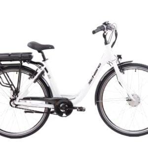 F.lli Schiano E-Moon 28" E-Bike, Bicicletta Elettrica da Città Motore 250W da Donna, con Cambio Interno Shimano Nexus 7 Marce, Batteria al Litio 36V 13Ah removibile, Colore Bianco