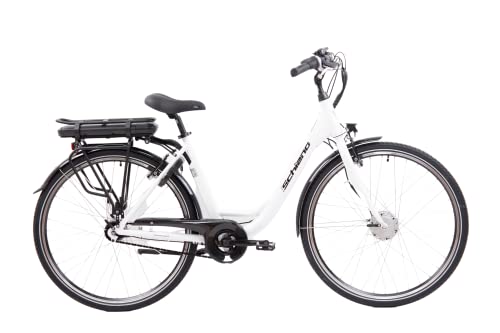 Flli Schiano E Moon 28 E Bike Bicicletta Elettrica da Citta Motore 250W da Donna con Cambio Interno Shimano Nexus 7 Marce Batteria al Litio 36V 13Ah removibile Colore Bianco 0 F.lli Schiano E-Moon 28" E-Bike, Bicicletta Elettrica da Città Motore 250W da Donna, con Cambio Interno Shimano Nexus 7 Marce, Batteria al Litio 36V 13Ah removibile, Colore Bianco