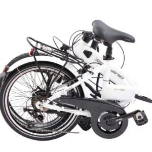 F.lli Schiano E-Sky 20" E-Bike, Bicicletta Elettrica Pieghevole per Adulti con Motore 250W e 7 velocità, Batteria al Litio 36V 7.8Ah estraibile, Colore Bianco - immagine 4