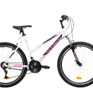 F.lli Schiano Range 26'', Bici MTB Donna Bianco- Rosa